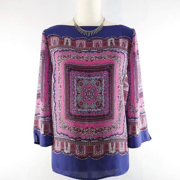 Adrianna Papell Tops - Adrianna Papell Boho Moroccan blouse - size large